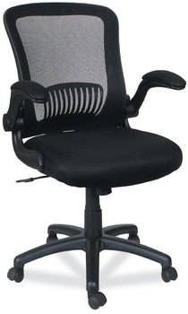 Alera® EB-E Series Swivel/Tilt Mid-Back Mesh Chair Supports Up to 275 lb, 18.11" 22.04" Seat Height, Black