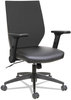 A Picture of product ALE-EBT4215 Alera® EB-T Series Synchro Mid-Back Flip-Arm Chair Supports Up to 275 lb, 17.71" 21.65" Seat Height, Black