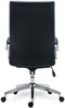 A Picture of product ALE-ED41B19 Alera® Eddleston Leather Manager Chair Supports Up to 275 lb, Black Seat/Back, Chrome Base