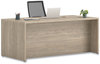 A Picture of product HON-10593LKI1 HON® 10500 Series™ Double Pedestal Desk 3/4-Height Left and Right: Box/File, 72" x 36" 29.5", Kingswood Walnut