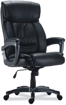 Alera® Egino Big and Tall Chair Supports Up to 400 lb, Black Seat/Back, Base