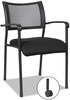 A Picture of product ALE-EK43ME10B Alera® Eikon Series Stacking Mesh Guest Chair 20.86" x 24.01" 33.07", Black Seat, Back, Base, 2/Carton