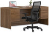 A Picture of product HON-10595PINC HON® 10500 Series™ Bow Front Double Pedestal Desk 72" x 36" 29.5", Pinnacle
