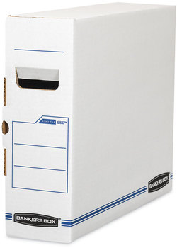 Bankers Box® X-Ray Storage Boxes 5" x 18.75" 14.88", White/Blue, 6/Carton