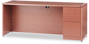 HON® 10700 Series™ Single Pedestal Credenza Right 72w x 24d 29.5h, Bourbon Cherry