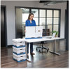 A Picture of product FEL-00701 Bankers Box® STOR/FILE™ Medium-Duty Storage Boxes Letter Files, 12.88" x 25.38" 10.25", White/Blue, 12/Carton