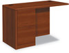 A Picture of product HON-10712LCO HON® 10700 Series™ Full Left Pedestal Return 48w x 24d 29.5h, Cognac