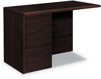 HON® 10700 Series™ Full Left Pedestal Return 48w x 24d 29.5h, Mahogany