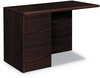 A Picture of product HON-10712LNN HON® 10700 Series™ Full Left Pedestal Return 48w x 24d 29.5h, Mahogany