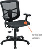 A Picture of product ALE-EL42B18 Alera® Elusion™ Series Mesh Mid-Back Swivel/Tilt Chair Supports Up to 275 lb, 17.9" 21.6" Seat Height, Black