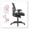 A Picture of product ALE-EL42BME10B Alera® Elusion™ Series Mesh Mid-Back Swivel/Tilt Chair Supports Up to 275 lb, 17.9" 21.8" Seat Height, Black