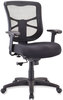 A Picture of product ALE-EL42BME10B Alera® Elusion™ Series Mesh Mid-Back Swivel/Tilt Chair Supports Up to 275 lb, 17.9" 21.8" Seat Height, Black