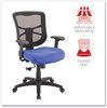 A Picture of product ALE-EL42BME20B Alera® Elusion™ Series Mesh Mid-Back Swivel/Tilt Chair Supports Up to 275 lb, 17.9" 21.8" Seat Height, Navy