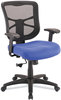 A Picture of product ALE-EL42BME20B Alera® Elusion™ Series Mesh Mid-Back Swivel/Tilt Chair Supports Up to 275 lb, 17.9" 21.8" Seat Height, Navy