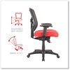 A Picture of product ALE-EL42BME30B Alera® Elusion™ Series Mesh Mid-Back Swivel/Tilt Chair Supports Up to 275 lb, 17.9" 21.8" Seat Height, Red