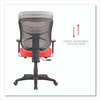 A Picture of product ALE-EL42BME30B Alera® Elusion™ Series Mesh Mid-Back Swivel/Tilt Chair Supports Up to 275 lb, 17.9" 21.8" Seat Height, Red