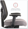 A Picture of product ALE-EL42BME40B Alera® Elusion™ Series Mesh Mid-Back Swivel/Tilt Chair Supports Up to 275 lb, 17.9" 21.8" Seat Height, Gray