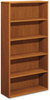 A Picture of product HON-10755HH HON® 10700 Series™ Wood Bookcases Bookcase, Five-Shelf, 36w x 13.13d 71h, Bourbon Cherry