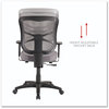 A Picture of product ALE-EL42BME40B Alera® Elusion™ Series Mesh Mid-Back Swivel/Tilt Chair Supports Up to 275 lb, 17.9" 21.8" Seat Height, Gray