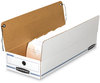 A Picture of product FEL-00706 Bankers Box® STOR/FILE™ Check Boxes 9.25" x 25" 4.13", White/Blue, 12/Carton