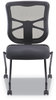 A Picture of product ALE-EL4915 Alera® Elusion Mesh Nesting Chairs Supports Up to 275 lb, 18.1" Seat Height, Black Back, Base, 2/Carton