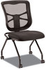 A Picture of product ALE-EL4915 Alera® Elusion Mesh Nesting Chairs Supports Up to 275 lb, 18.1" Seat Height, Black Back, Base, 2/Carton