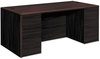 A Picture of product HON-10799NN HON® 10700 Series™ Double Pedestal Desk with Full-Height Pedestals 72" x 36" 29.5", Mahogany