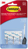 A Picture of product MMM-17067CLR Command™ Clear Hooks and Strips Small, Plastic/Metal, 0.5 lb Capacity, 3 4 Strips/Pack