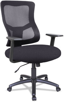 Alera® Elusion® II Series Mesh Mid-Back Swivel/Tilt Chair Supports Up to 275 lb, 18.11" 21.77" Seat Height, Black
