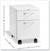 A Picture of product HON-15923ALPJW HON® Flagship® Mobile Pedestal Left/Right, 2 Drawer: Box/File, Letter, Designer White, 15 x 22.88 22