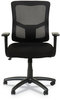 A Picture of product ALE-ELT4214F Alera® Elusion® II Series Mesh Mid-Back Swivel/Tilt Chair with Adjustable Arms Supports 275lb, 17.51" to 21.06" Seat Height, Black