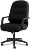 A Picture of product HON-2091CU10T HON® Pillow-Soft® 2090 Series Executive High-Back Swivel/Tilt Chair Supports Up to 300 lb, 17" 21" Seat Height, Black