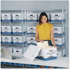 A Picture of product FEL-0083601 Bankers Box® R-KIVE® Heavy-Duty Storage Boxes with Dividers, Letter/Legal Files, 12.75" x 16.5" 10.38", White/Blue, 12/Carton