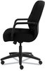 A Picture of product HON-2092CU10T HON® Pillow-Soft® 2090 Series Managerial Mid-Back Swivel/Tilt Chair Supports Up to 300 lb, 17" 21" Seat Height, Black