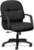 A Picture of product HON-2092CU10T HON® Pillow-Soft® 2090 Series Managerial Mid-Back Swivel/Tilt Chair Supports Up to 300 lb, 17" 21" Seat Height, Black