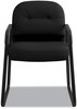 A Picture of product HON-2093CU10T HON® Pillow-Soft® 2090 Series Guest Arm Chair Fabric Upholstery, 23.25" x 28" 36", Black Seat, Back, Base