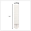 A Picture of product MMM-17206 Command™ Picture Hanging Strips Removable, Holds Up to 4 lbs per Pair, 0.5 x 3.63, White, Pairs/Pack