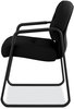 A Picture of product HON-2093CU10T HON® Pillow-Soft® 2090 Series Guest Arm Chair Fabric Upholstery, 23.25" x 28" 36", Black Seat, Back, Base