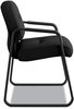 A Picture of product HON-2093CU10T HON® Pillow-Soft® 2090 Series Guest Arm Chair Fabric Upholstery, 23.25" x 28" 36", Black Seat, Back, Base