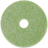 A Picture of product 968-304 3M™ TopLine Autoscrubber Pads 5000 Low-Speed Floor 13" Diameter, Green/Amber, 5/Carton
