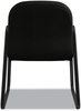 A Picture of product HON-2093SR11T HON® Pillow-Soft® 2090 Series Guest Arm Chair Leather Upholstery, 31.25" x 35.75" 36", Black Seat, Back, Base