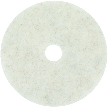 3M™ Ultra High-Speed Burnishing Floor Pads 3300 Natural Blend 24" Diameter, White, 5/Carton