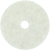 A Picture of product 968-813 3M™ Ultra High-Speed Burnishing Floor Pads 3300 Natural Blend 24" Diameter, White, 5/Carton