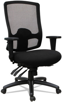 Alera® Etros Series High-Back Multifunction with Seat Slide Chair Supports Up to 275 lb, 19.01" 22.63" Height, Black