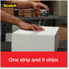 A Picture of product MMM-1956 Scotch® Box Lock™ Shipping Packaging Tape 1.5" Core with Dispenser, 1.88" x 22.2 yds, Clear, 6/Pack