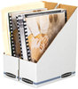 A Picture of product FEL-10723 Bankers Box® STOR/FILE™ Corrugated Magazine File Stor/File 4 x 9.25 11.75, White, 12/Carton