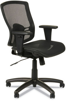 Alera® Etros Series Suspension Mesh Mid-Back Synchro Tilt Chair Supports Up to 275 lb, 15.74" 19.68" Seat Height, Black