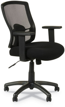 Alera® Etros Series Mesh Mid-Back Chair Supports Up to 275 lb, 18.03" 21.96" Seat Height, Black