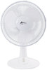 A Picture of product ALE-FAN122W Alera® 12" 3-Speed Oscillating Desk Fan Plastic, White