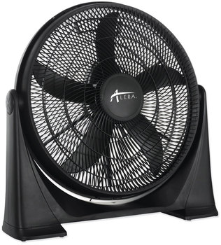 Alera® 20" Super-Circulator 3-Speed Tilt Fan Plastic, Black
